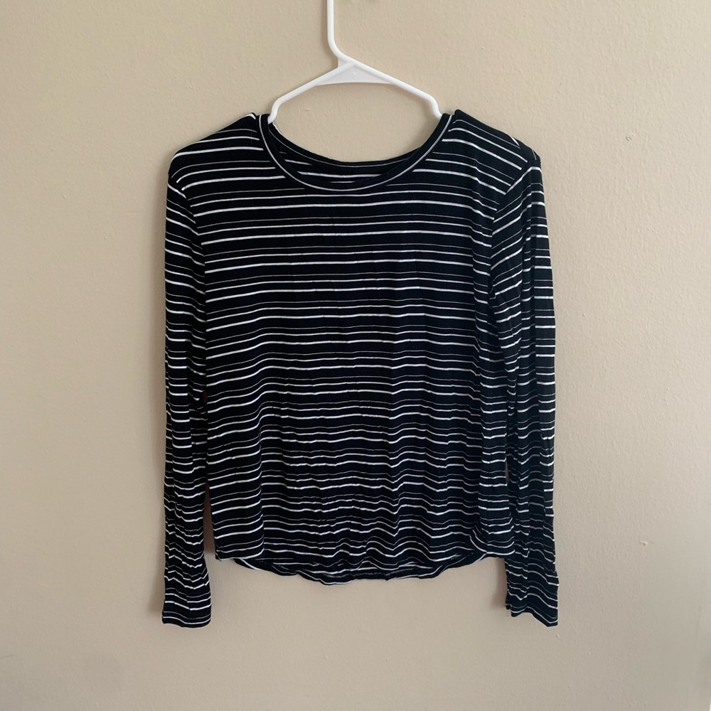 AE long sleeve crew neck stripe soft and sexy shirt